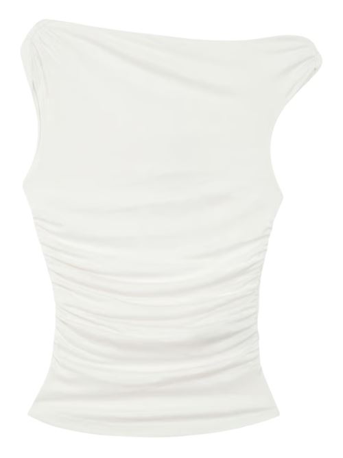 Top asimmetrico in tessuto stretch Grace & Mila | SS2617138IVOIR